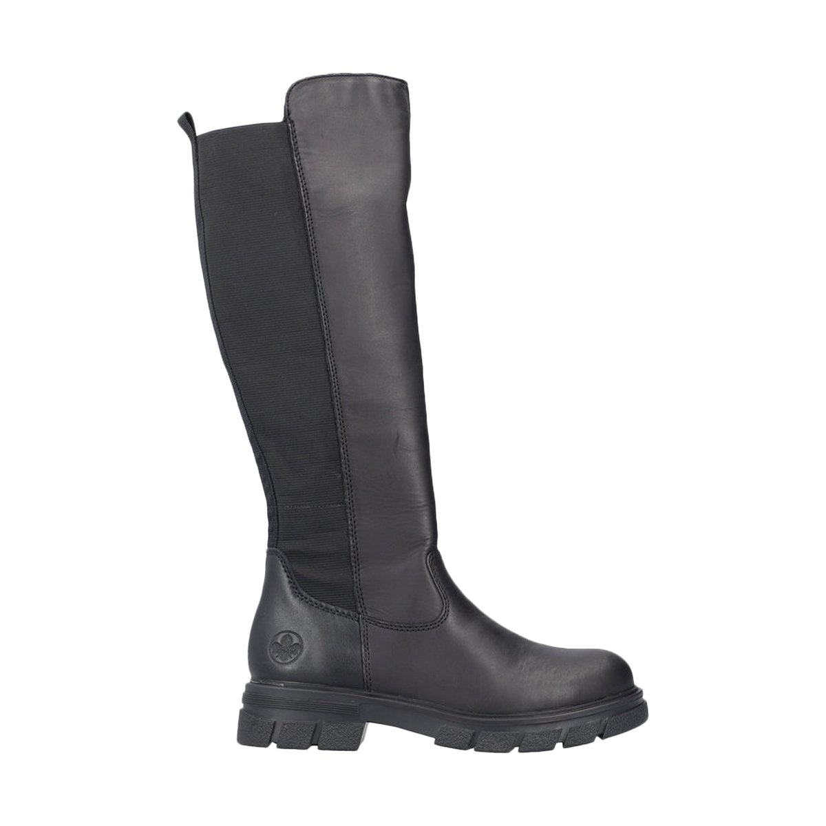 Botte Plate Cuir Turin noir, RIEKER