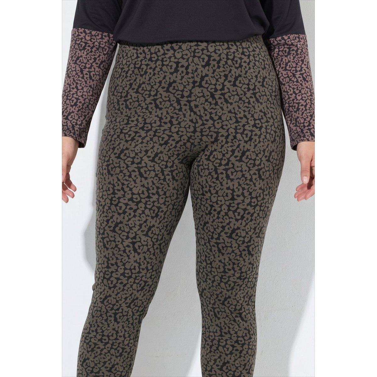 Legging imprimé taupe foncé, ULLA POPKEN