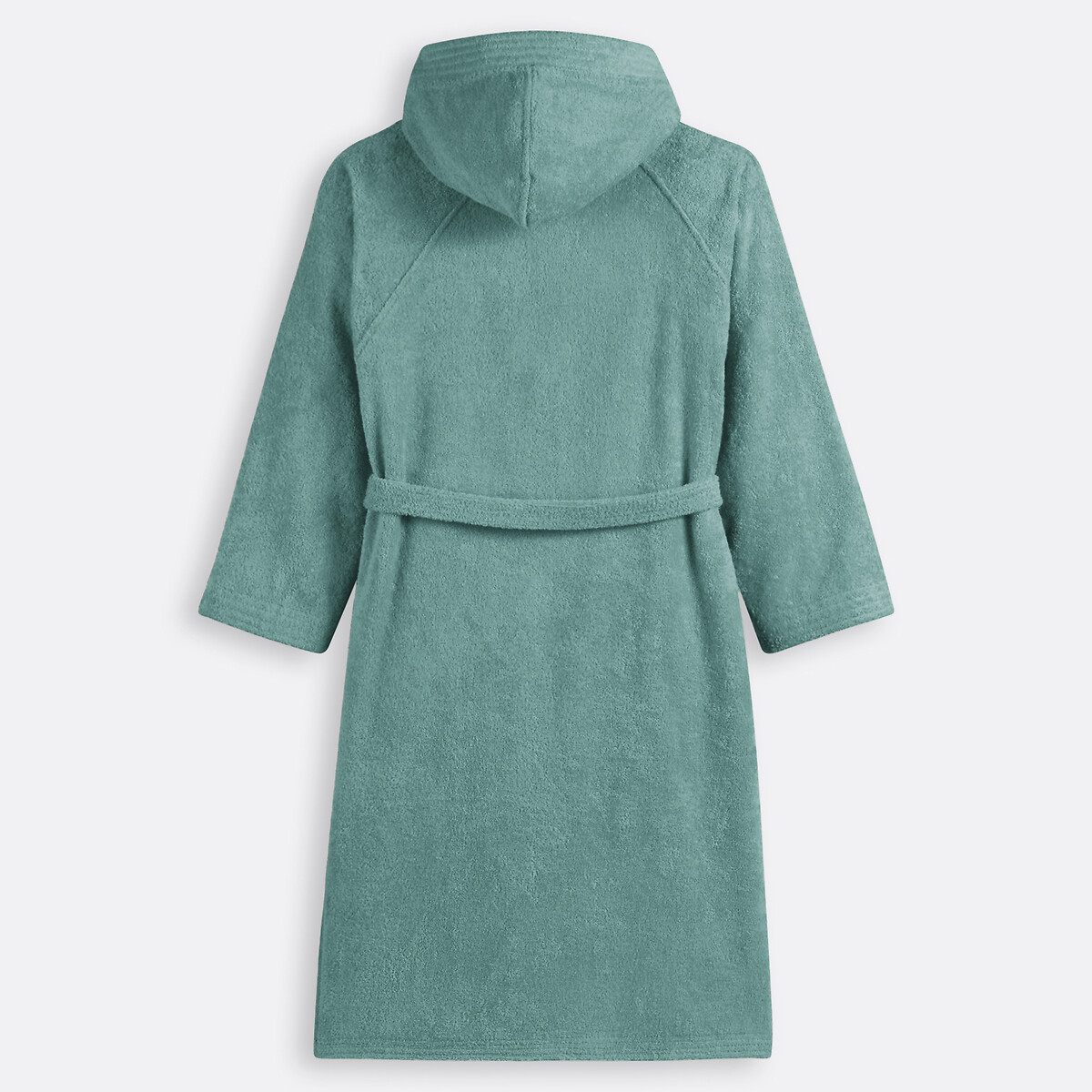 Accappatoio con cappuccio spugna bouclé 450 g/m2, Haxel eucalyptus, LA REDOUTE INTERIEURS