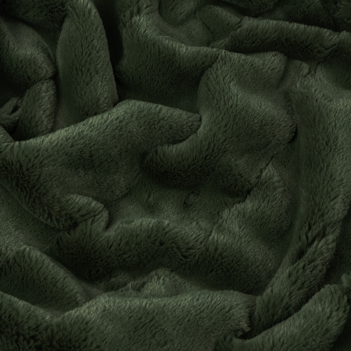 Empress Faux Fur Throw pine green, PAOLETTI
