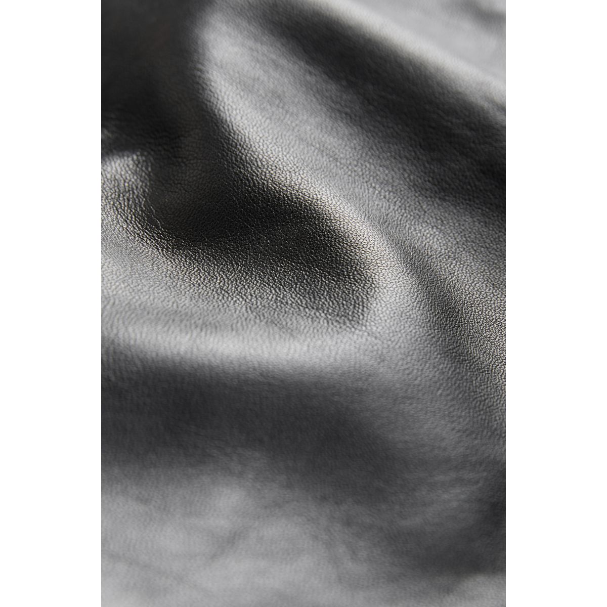 Veste motard en cuir véritable n. premium noir, NEXT