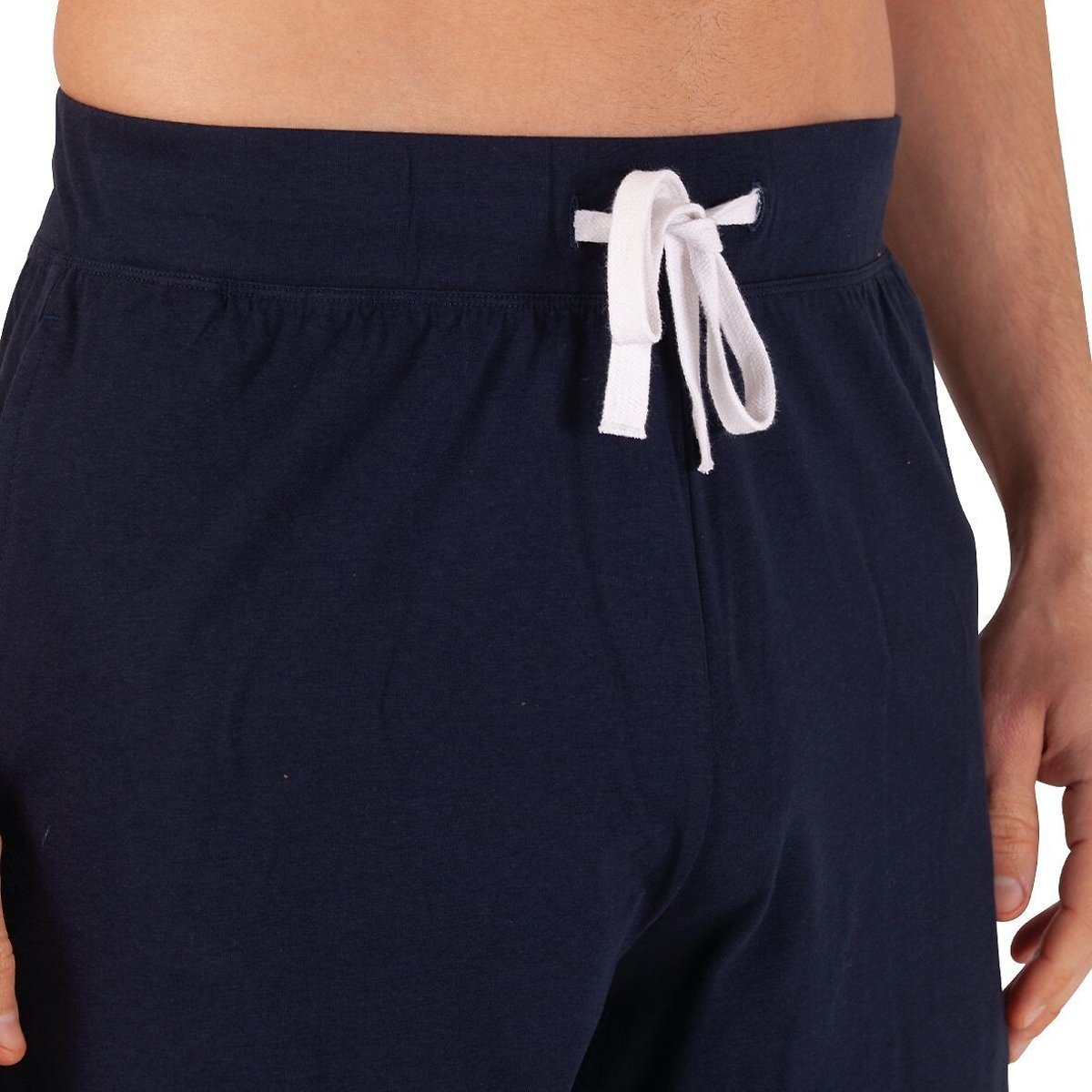 Pyjashort en coton marine/terracota, ATHENA