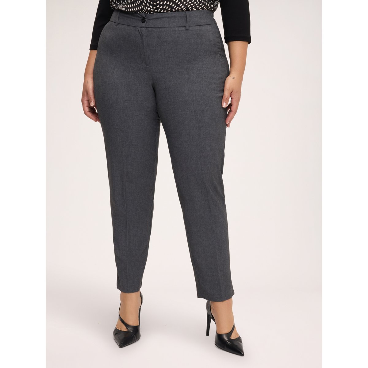 Pantalon Carrot Fit gris, FIORELLA RUBINO