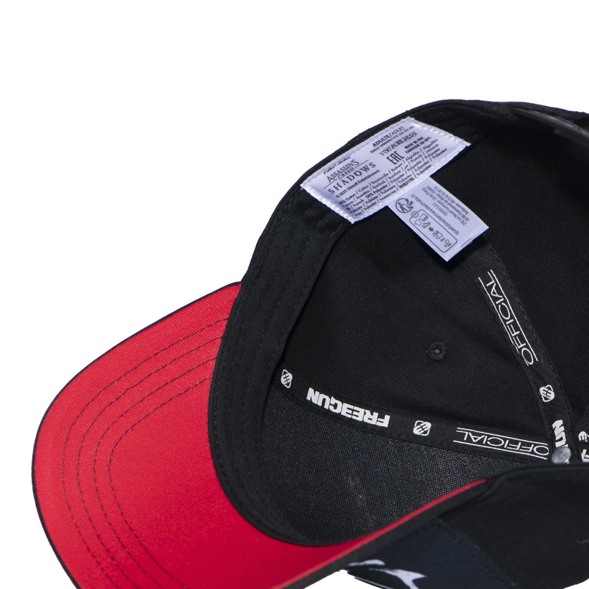 Casquette Assassin's Creed Shadows noir/blanc/rouge, FREEGUN