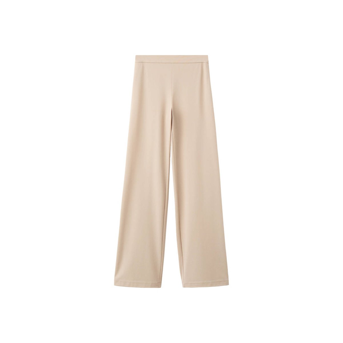 Pantalon droit taille normale sable, MANGO