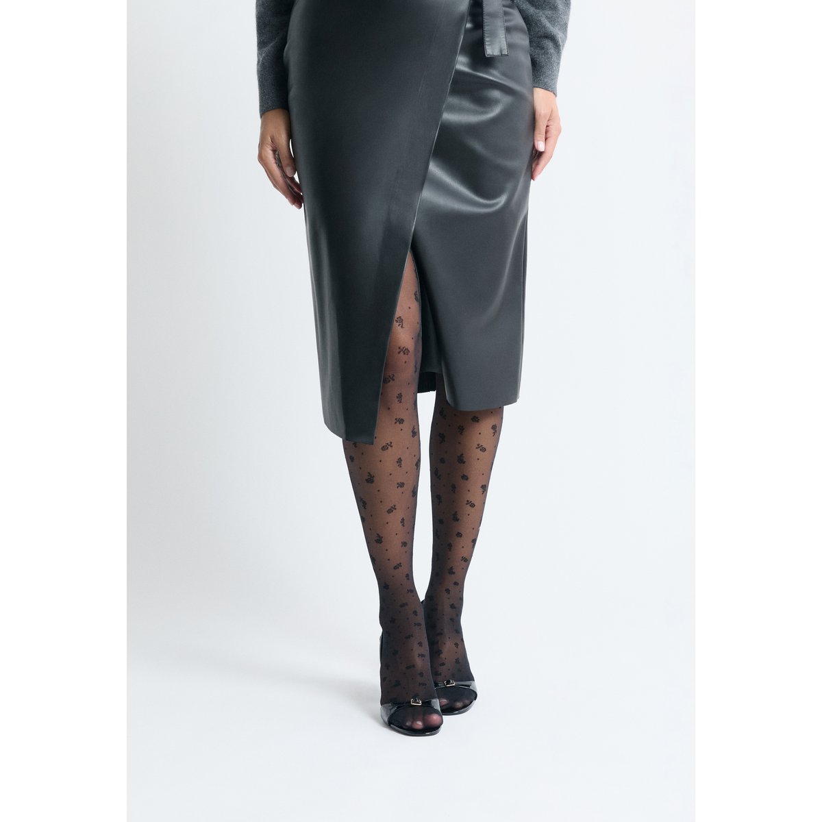 Collant transparent à motifs OSMOSE noir, ETAM
