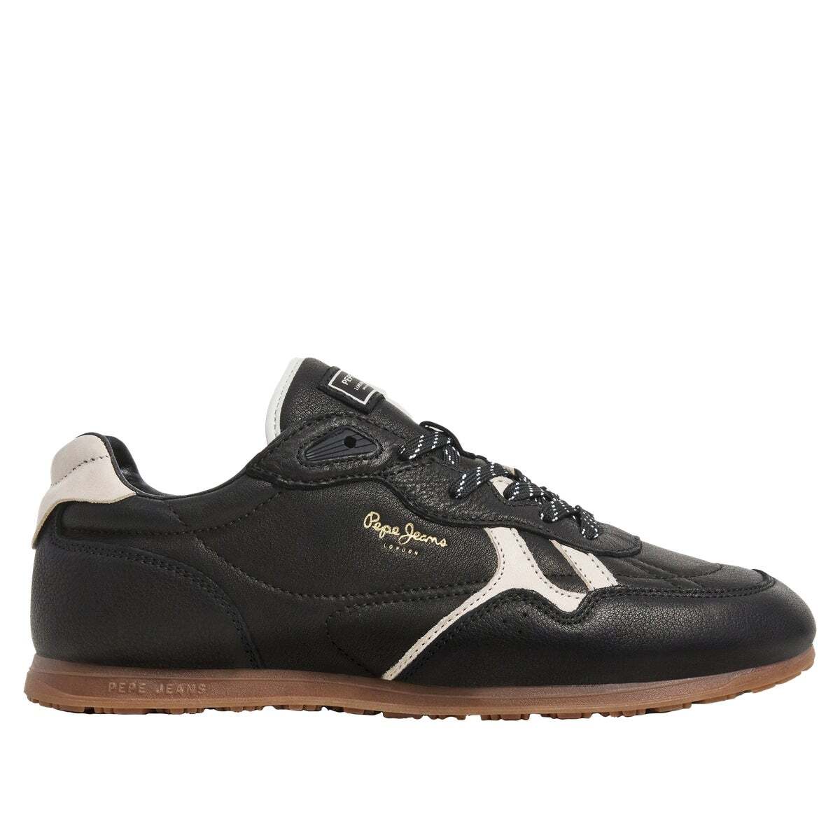 Daze - Sneakers Rétro En Cuir noir, PEPE JEANS