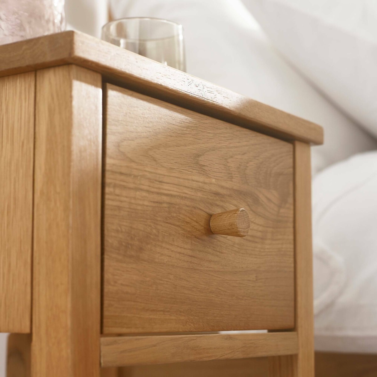 Coxhead 1 Drawer Oak Bedside oak, SO'HOME