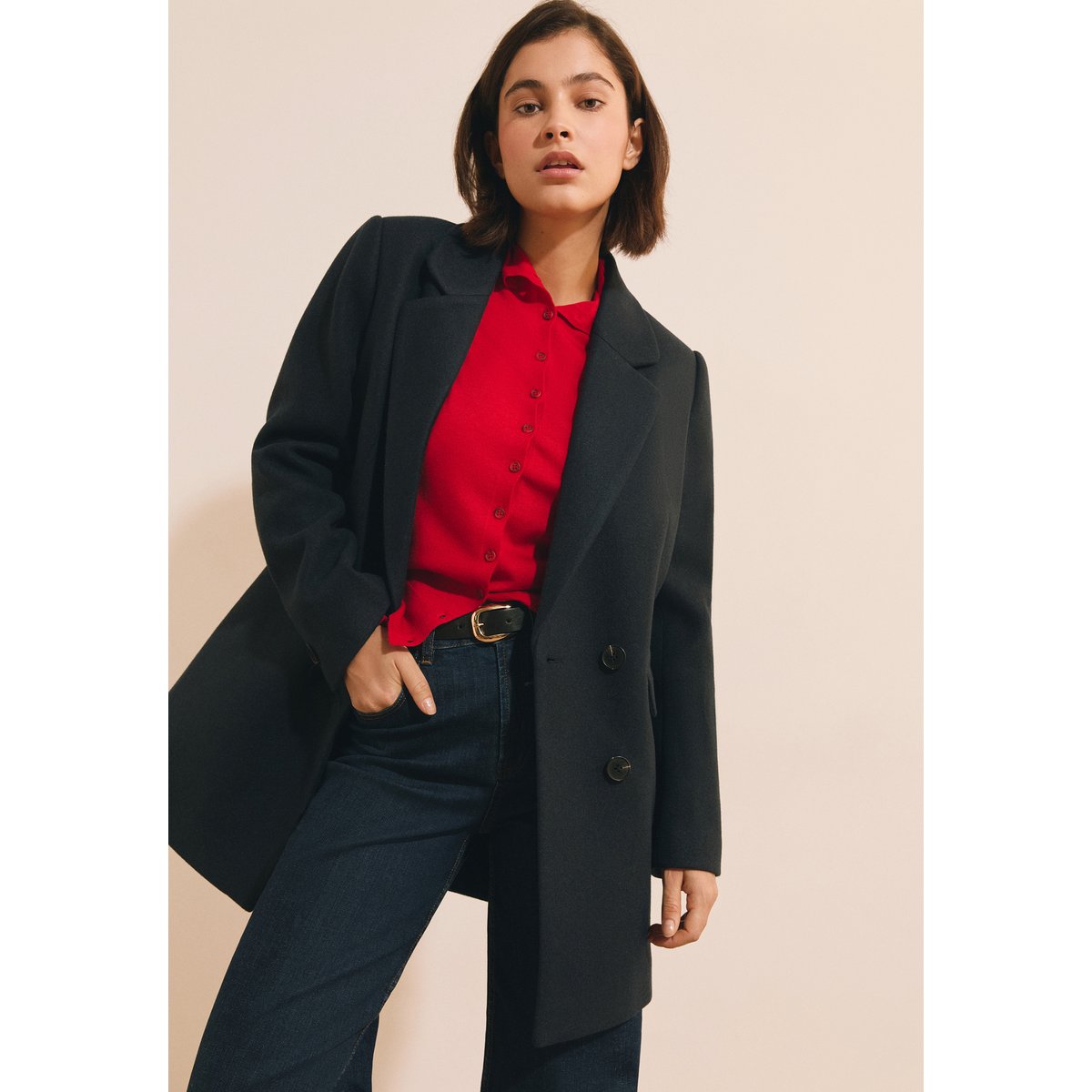 ETAM GROSSE PIECE MADIM - MANTEAU encre, ETAM