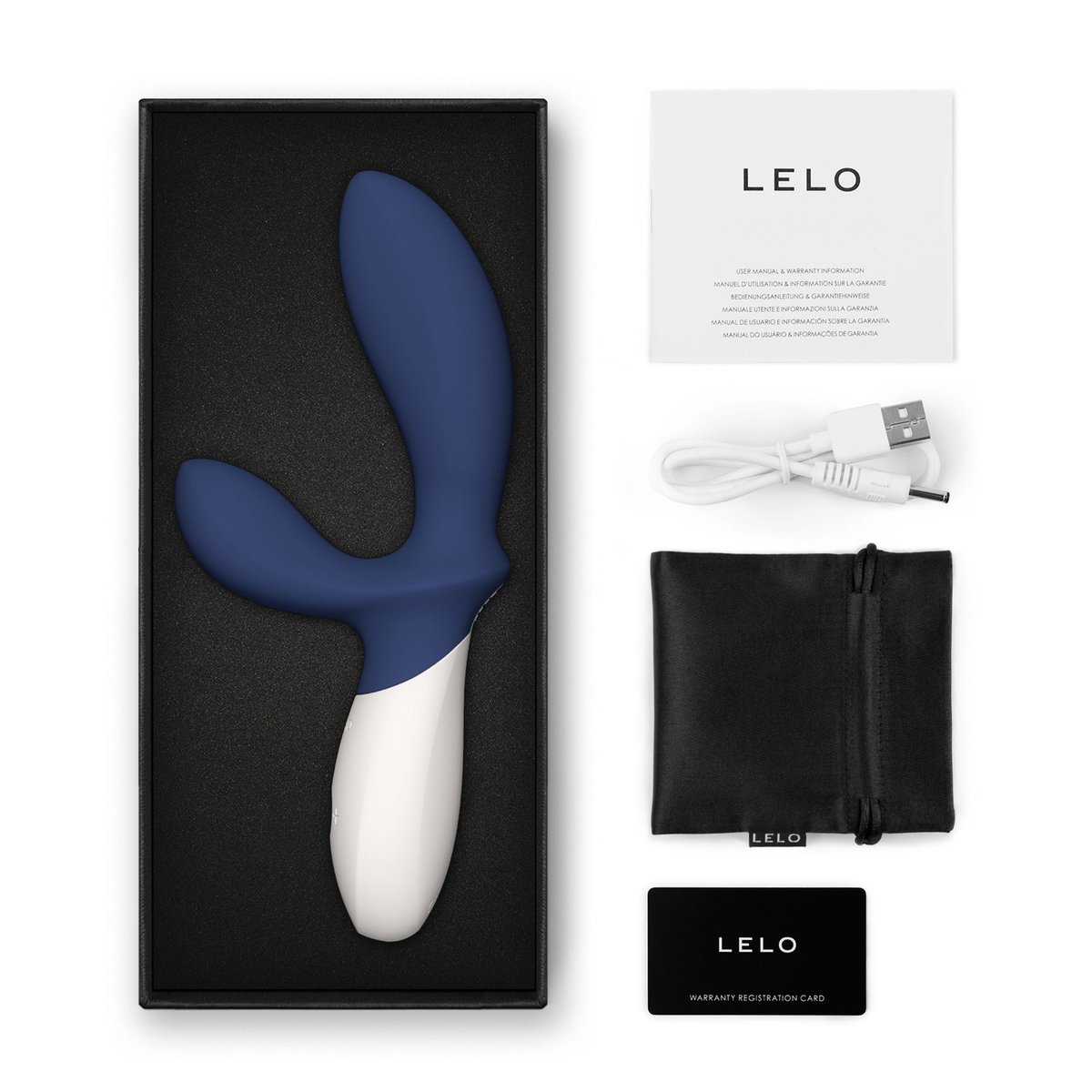 Masturbateur homme prostatique LOKI WAVE 2 bleu, LELO