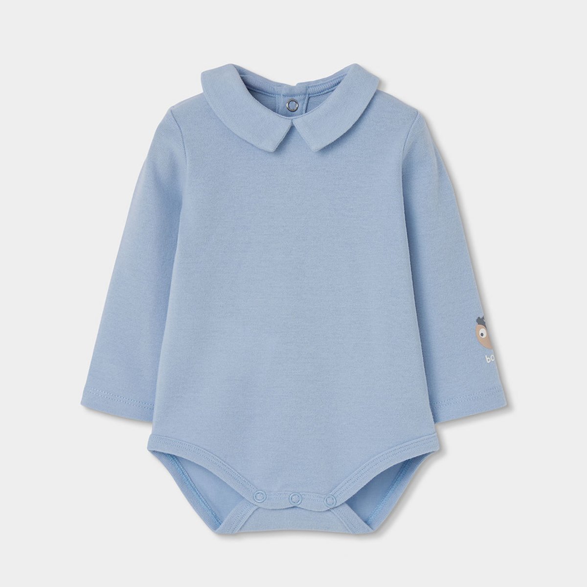 Ensemble maille bébé garçon avec hiboux gris, BOBOLI