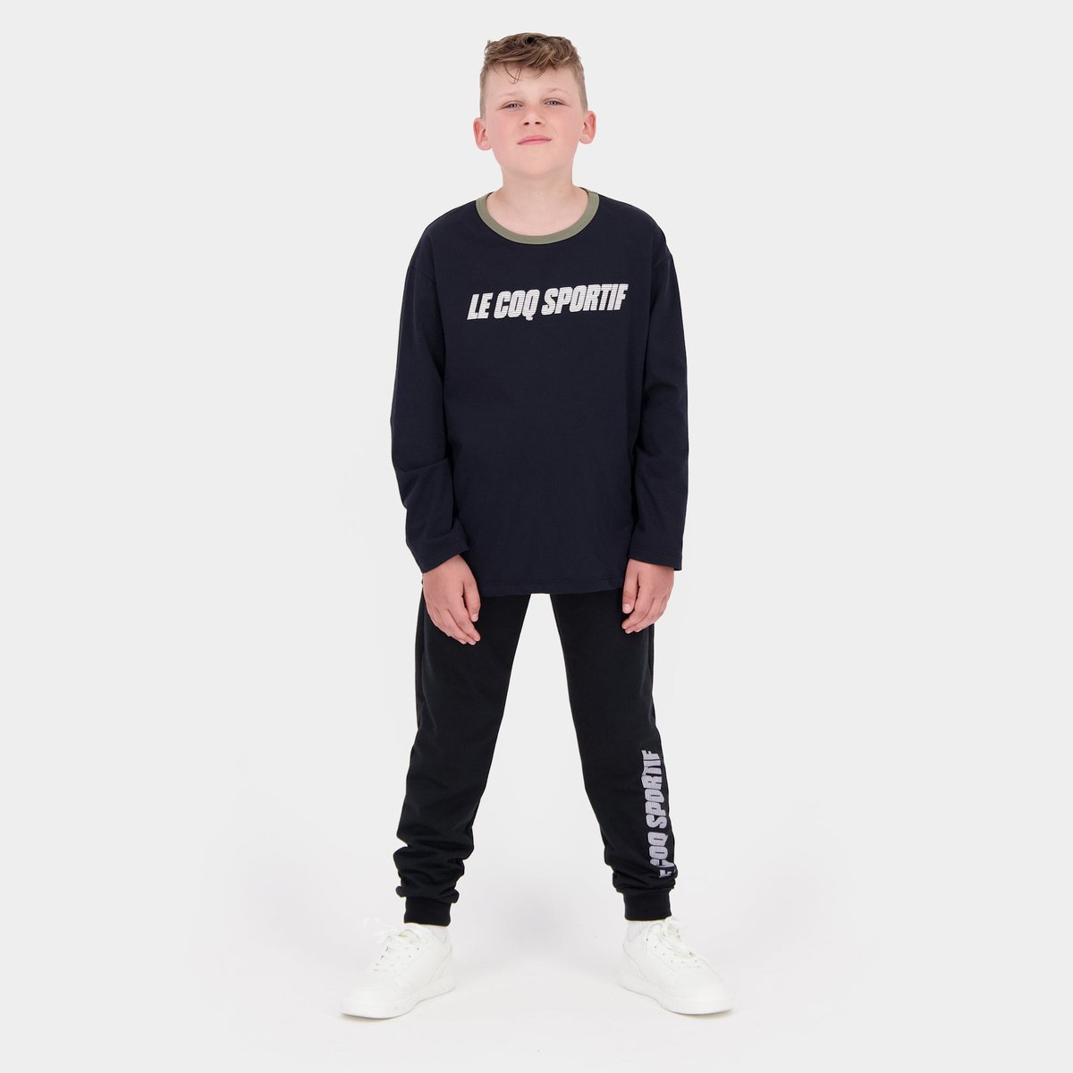 T-shirt manches longues Essentiels black light, LE COQ SPORTIF