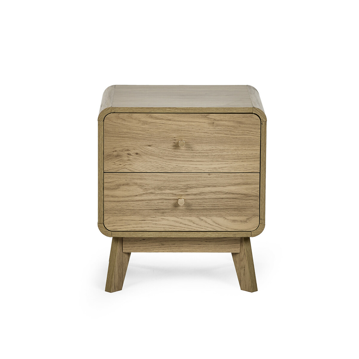 Seluna Retro 2 Drawer Oak Bedside natural oak, SO'HOME