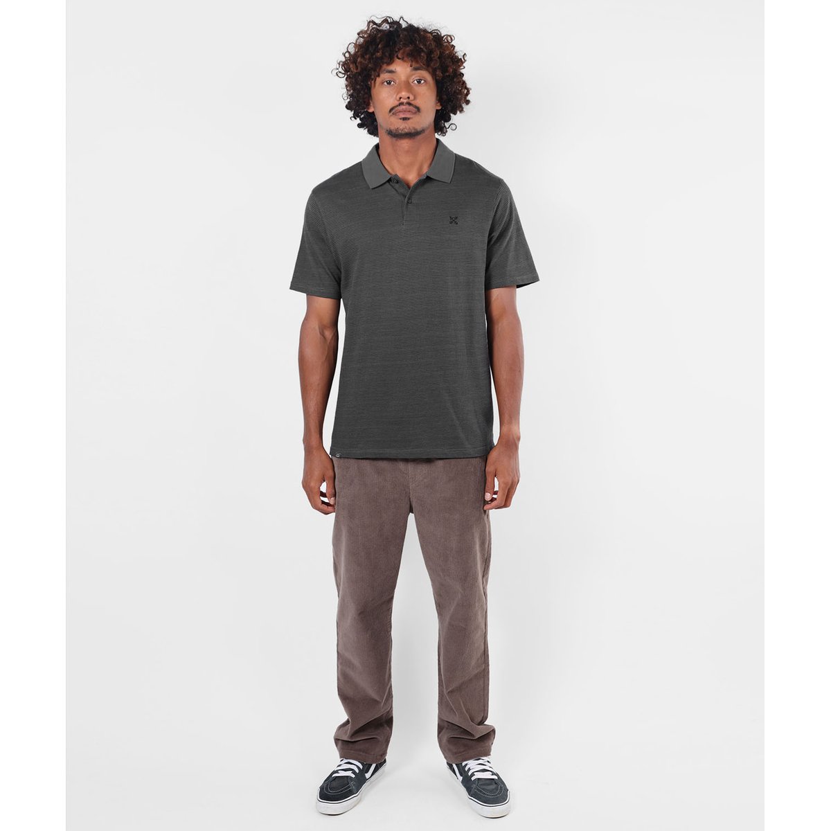 Polo manches courtes RAILWAY pewter, OXBOW