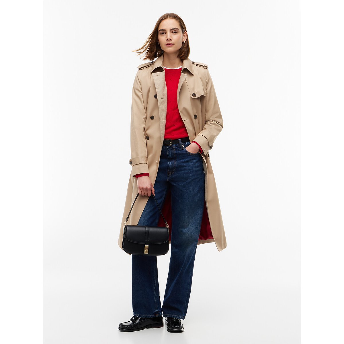 Sac à main bandoulière, TH HERITAGE noir, TOMMY HILFIGER