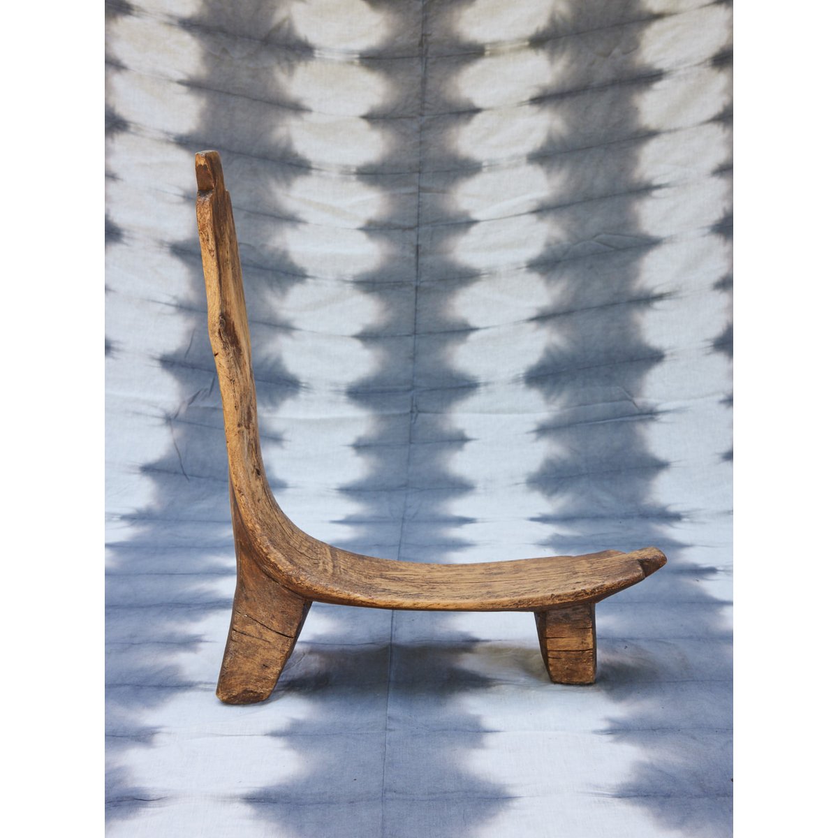 Assise exotique en bois Ernest N°1056 - Bon état bois foncé, DEBONGOUT