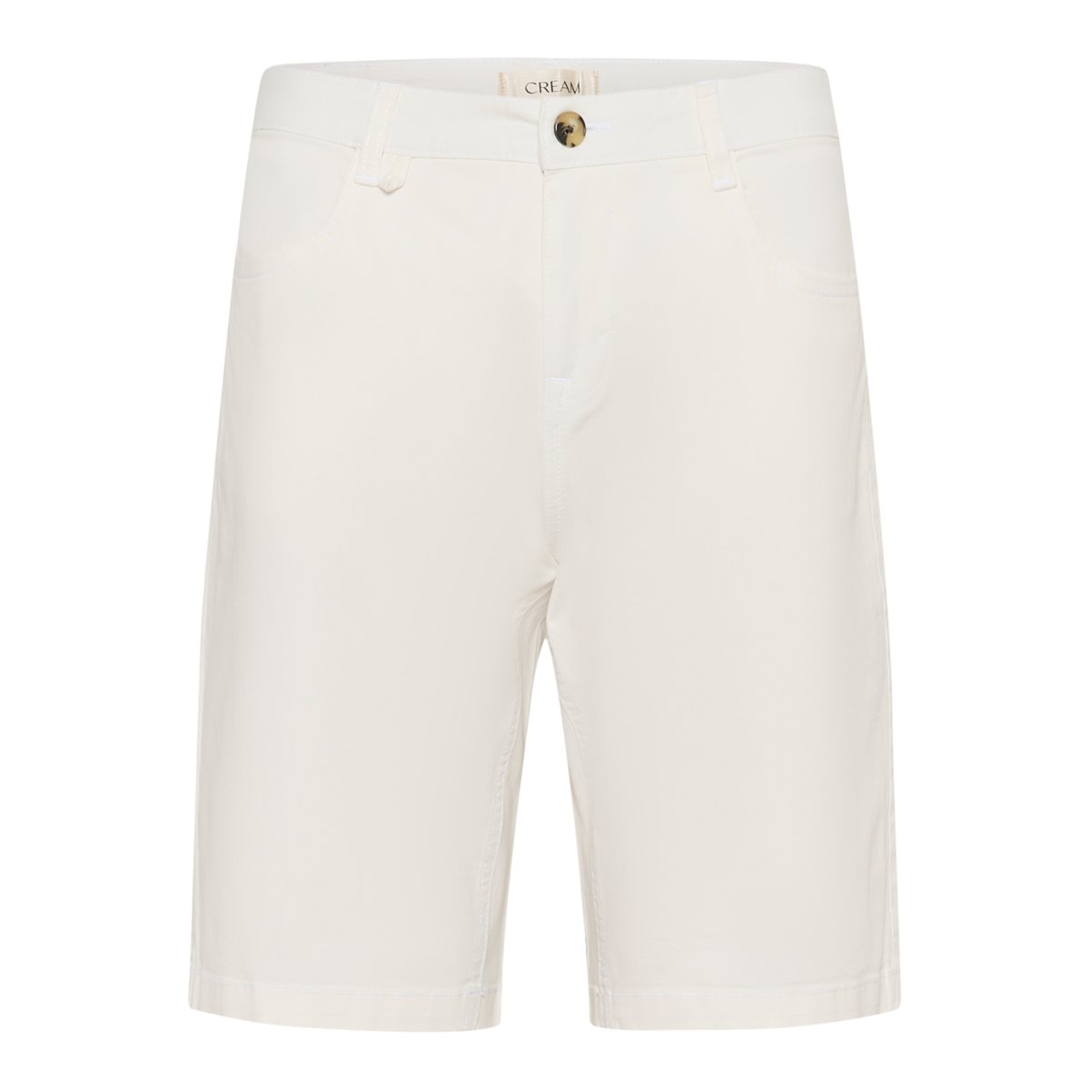 Shorts casual blanc snow white, CREAM