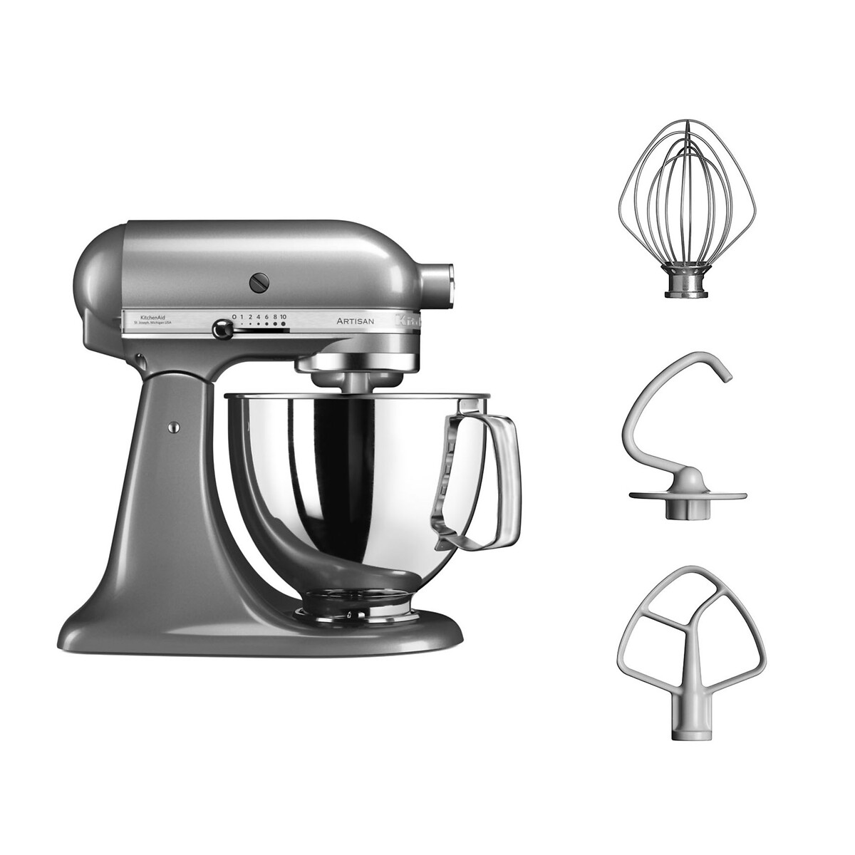 Artisan 125 4.8L Stand Mixer - 5KSM125B grey, KITCHENAID