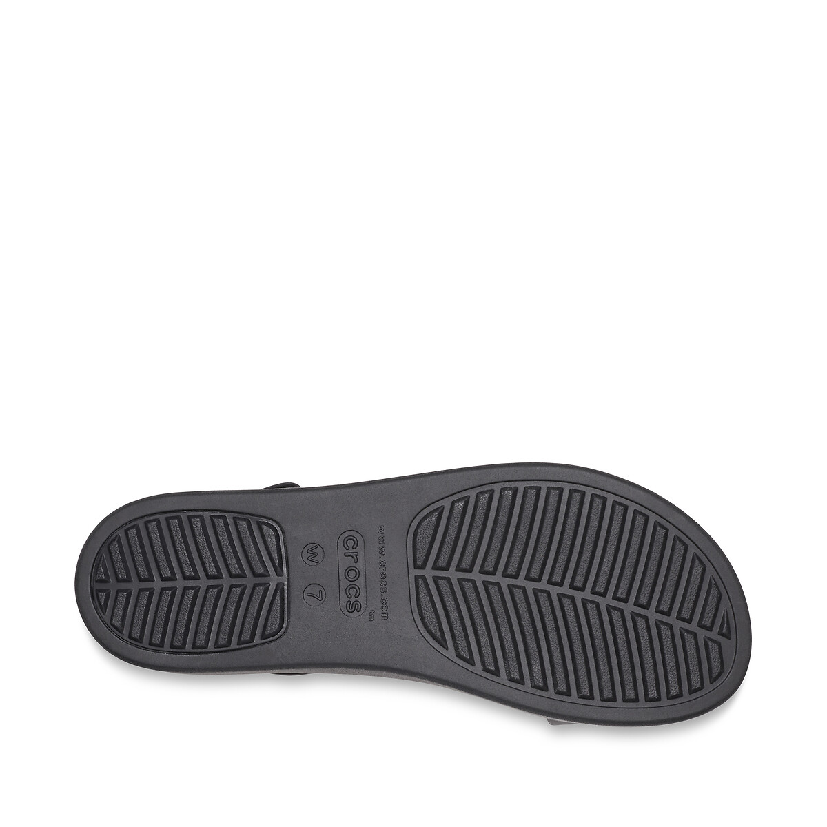 Sandálias compensadas, Brooklyn preto mate, CROCS