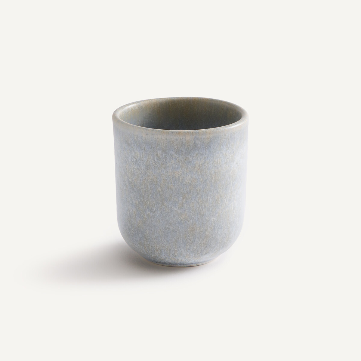 Conjunto de 4 chávenas em grés esmaltado mate, Chuma azul claro, AM.PM