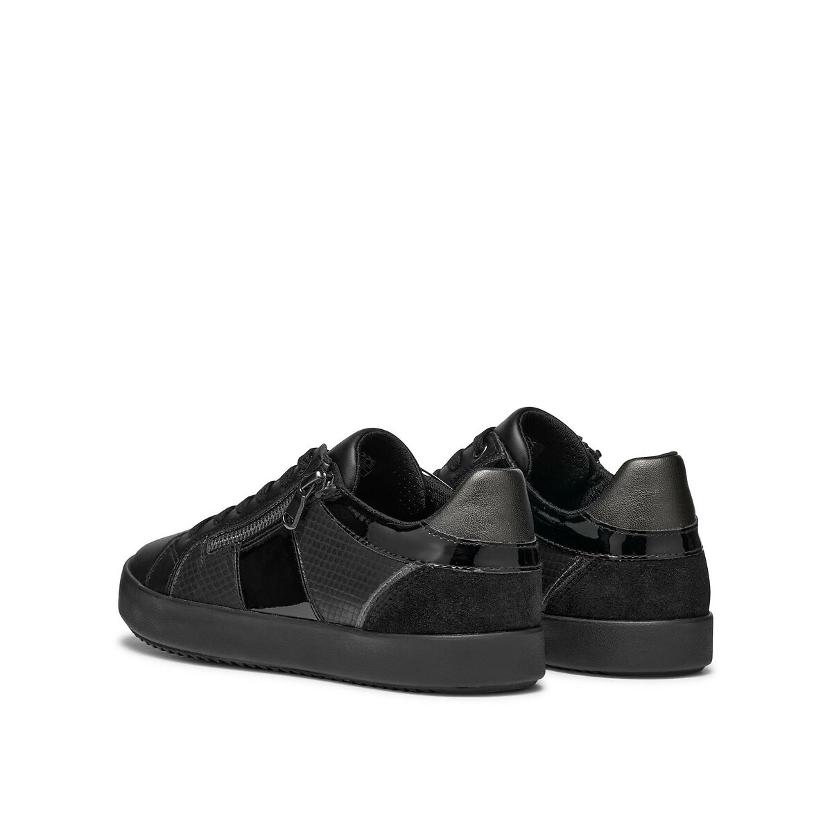 Baskets zippées et à lacets Blomiee noir, GEOX