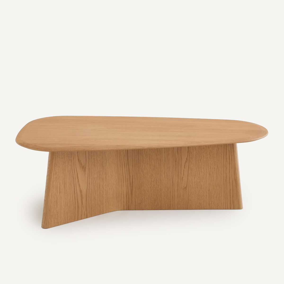 Mesa de centro de roble, altura 35 cm, TRIANGOLO, diseño Emmanuel Gallina roble natural, AM.PM X EMMANUEL GALLINA