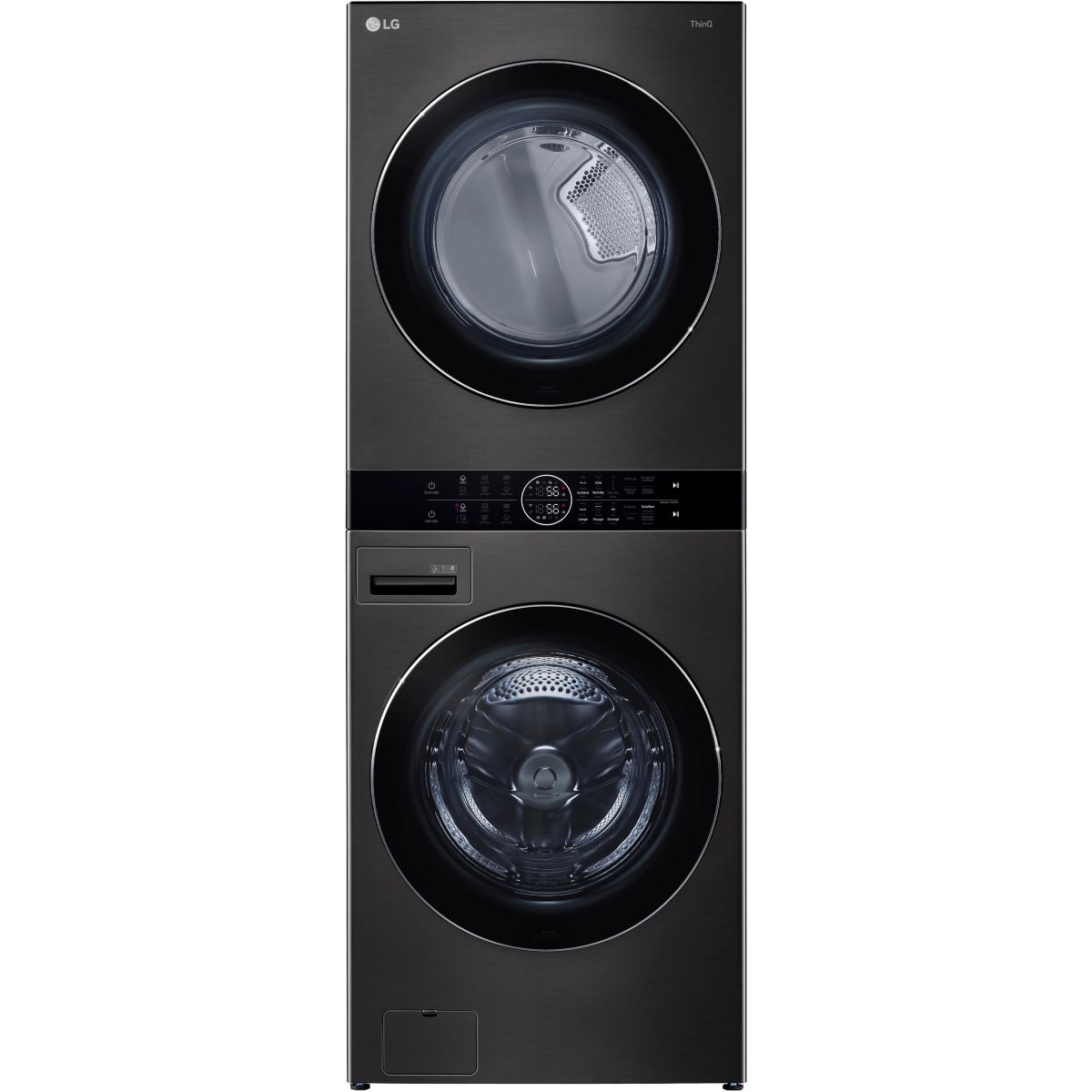 Lave linge séchant hublot F761TOWERB2 WashTower noir, LG