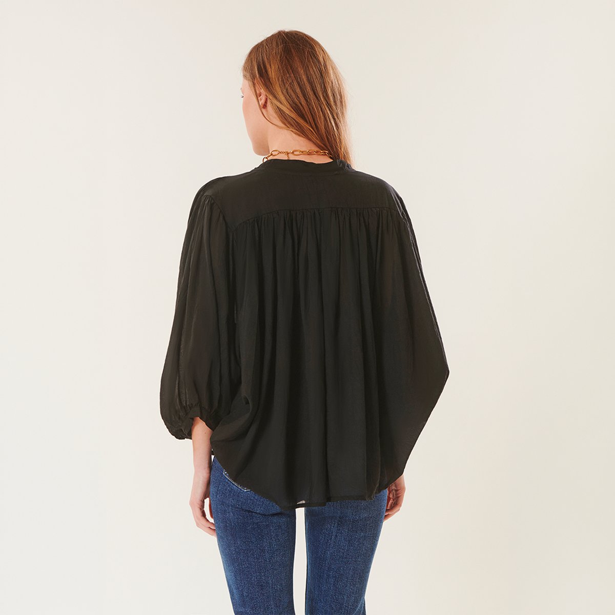 Blouse fluide CARINA noir, BENOA
