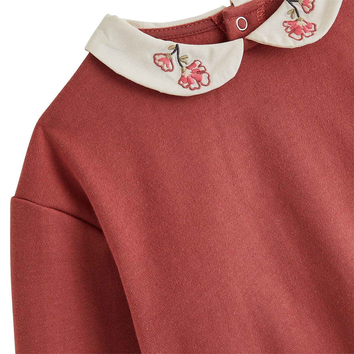 Sweat-shirt bébé en molleton Léa rose, PETIT BEGUIN