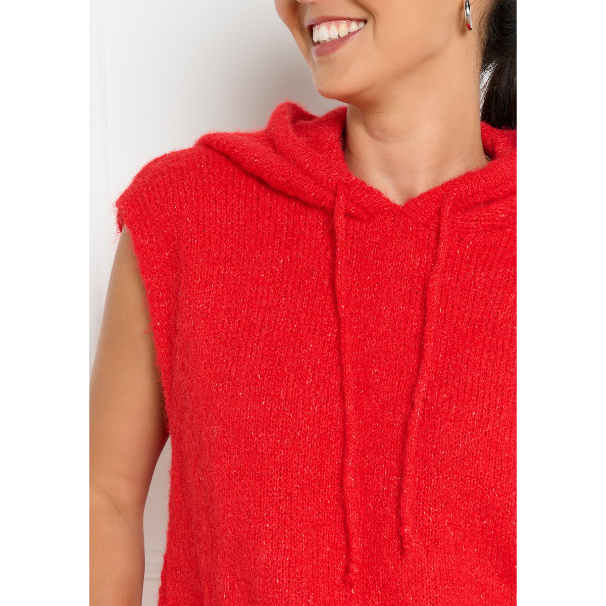 Débardeur à capuche rouge, LOLALIZA