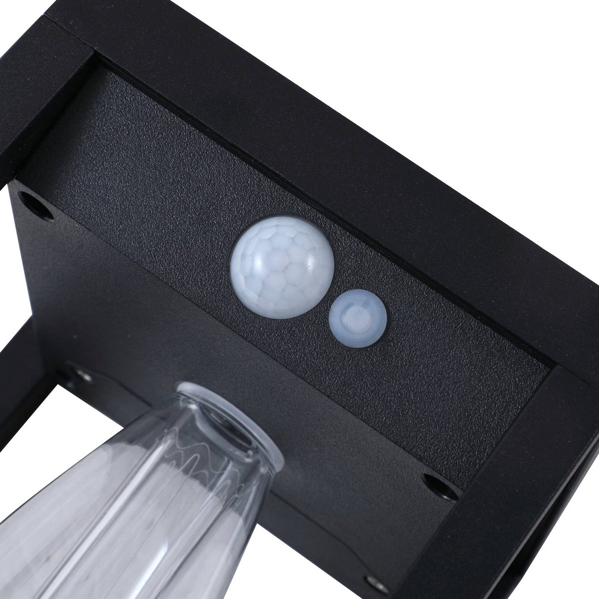 Borne connectée extérieure en aluminiumLED noir, transparent, LINDBY
