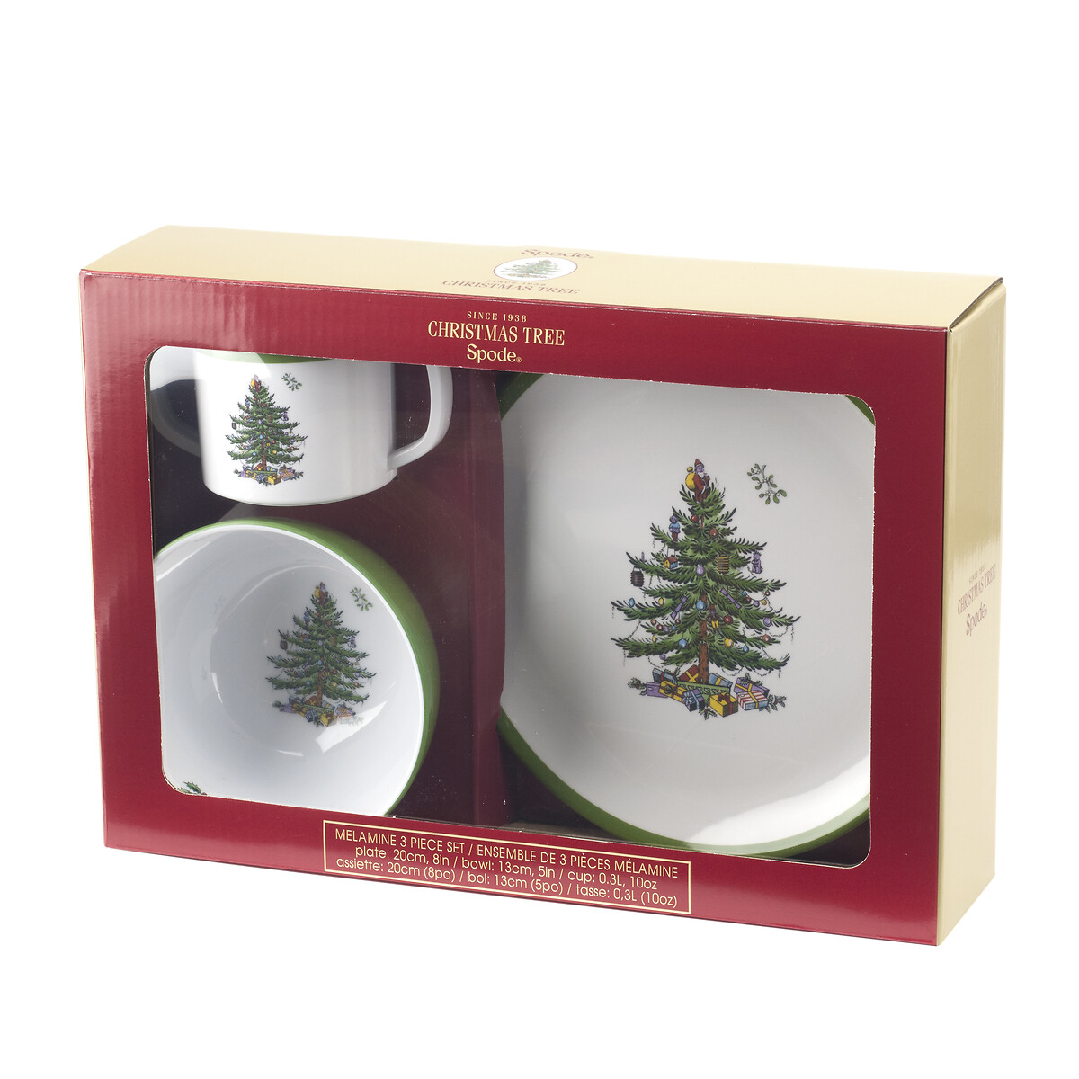 3-Piece Christmas Tree Children's Dinner Set multi-coloured, SPODE