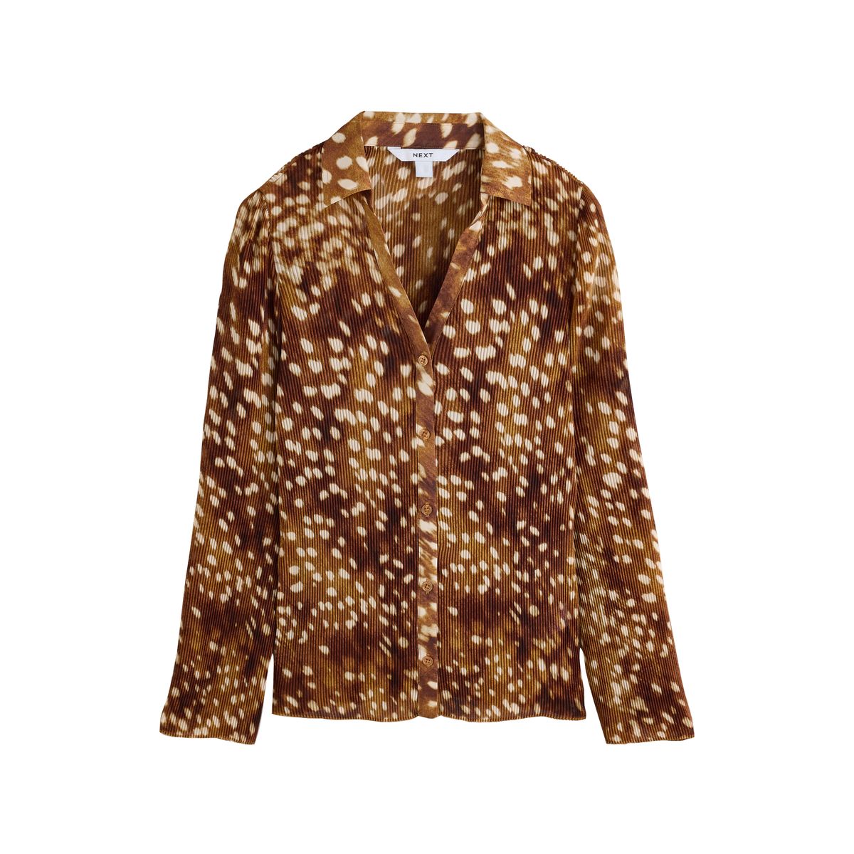 Chemise plissée à manches longues motif de cerf, NEXT