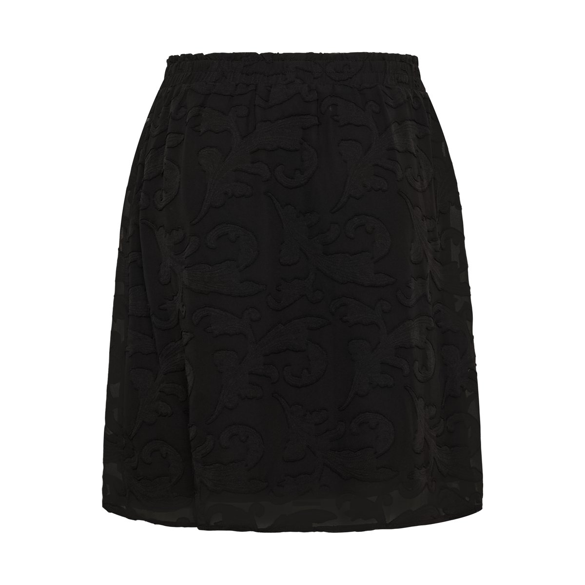 Jupe - tissage léger noir, CREAM