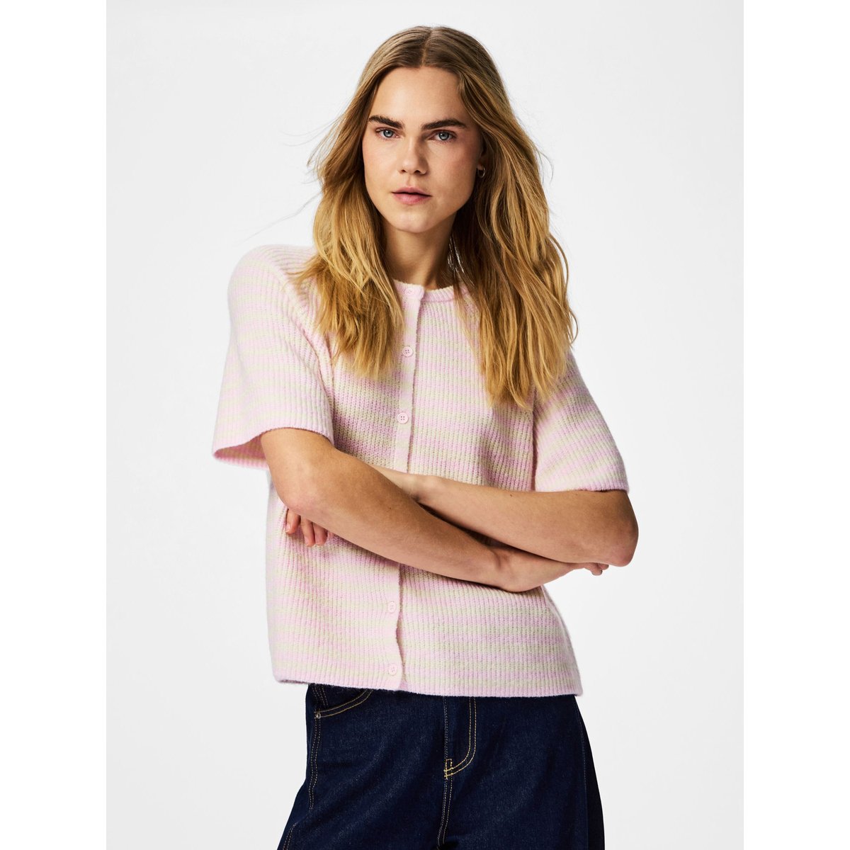 Cardigan En Maille violet - roseate spoonbill, PIECES