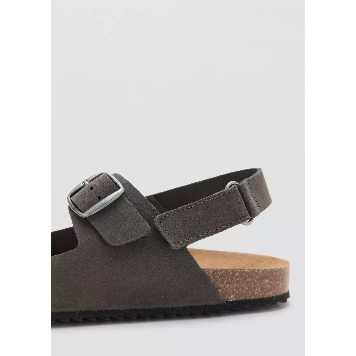 Sandales boucles cuir gris, MANGO KIDS