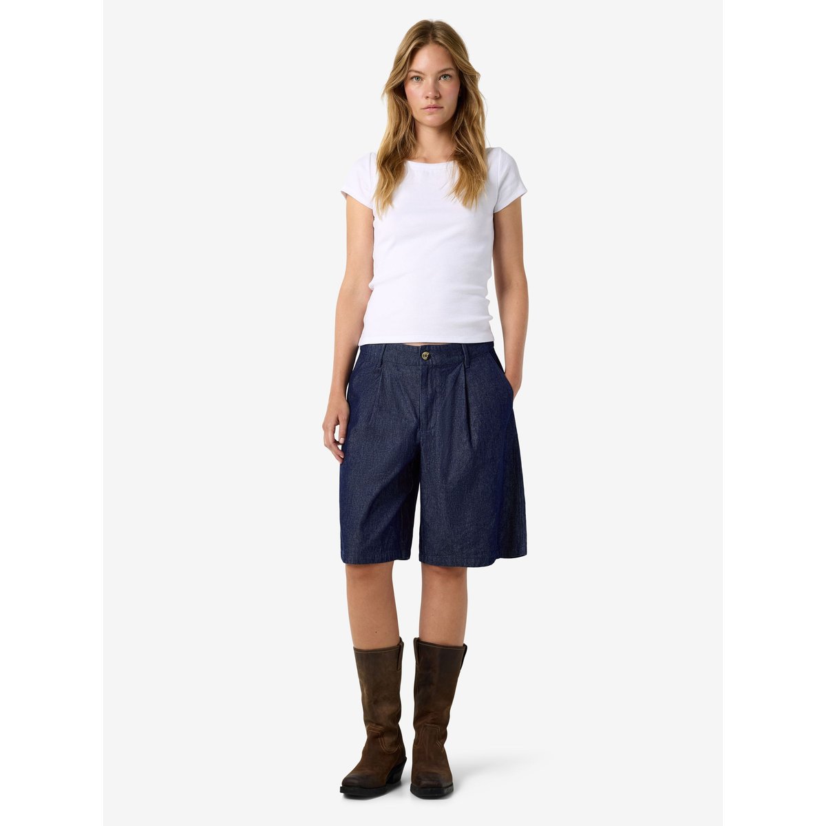 Bermuda bleu - dark blue denim1, NOISY MAY
