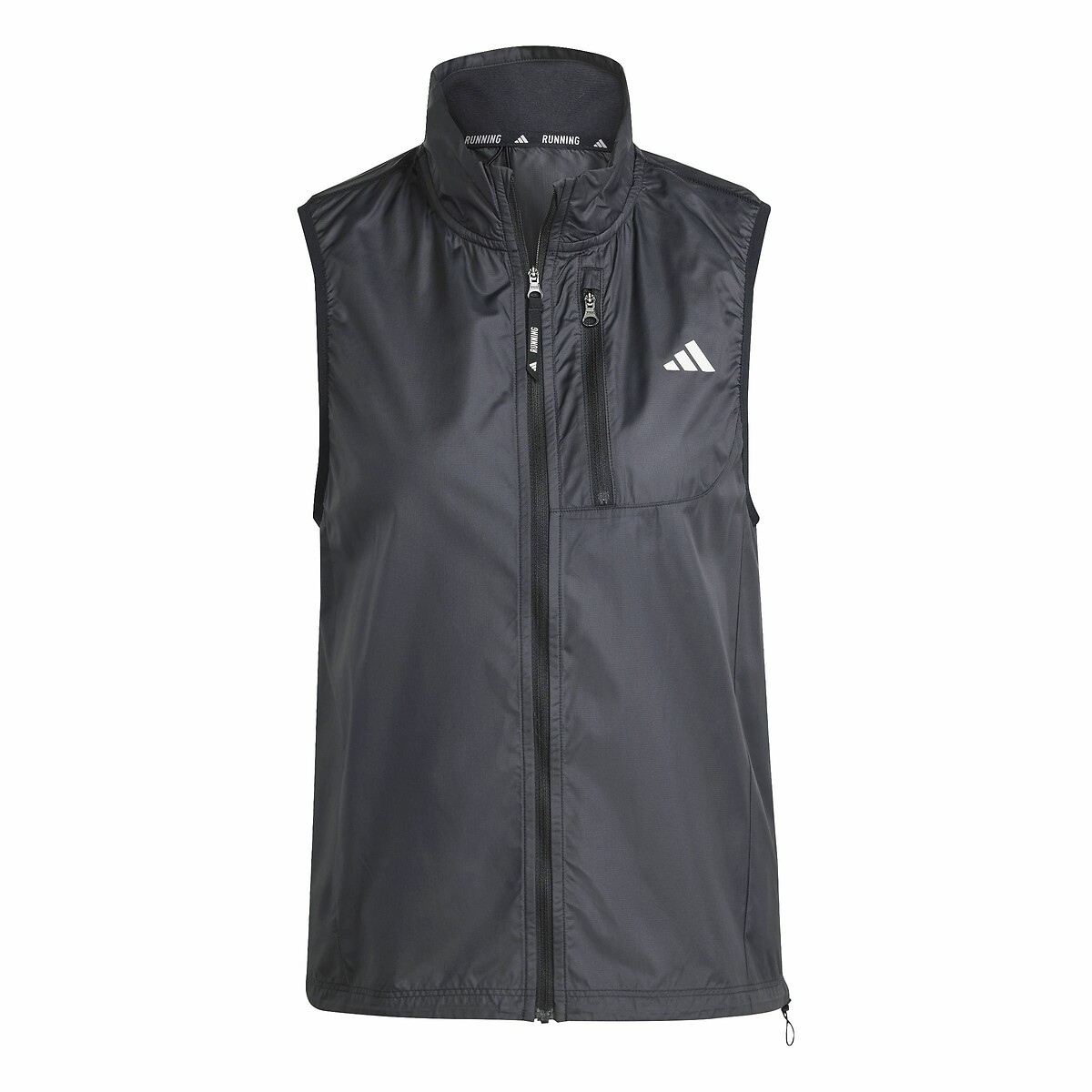 Veste sans manches de running noir, adidas Performance