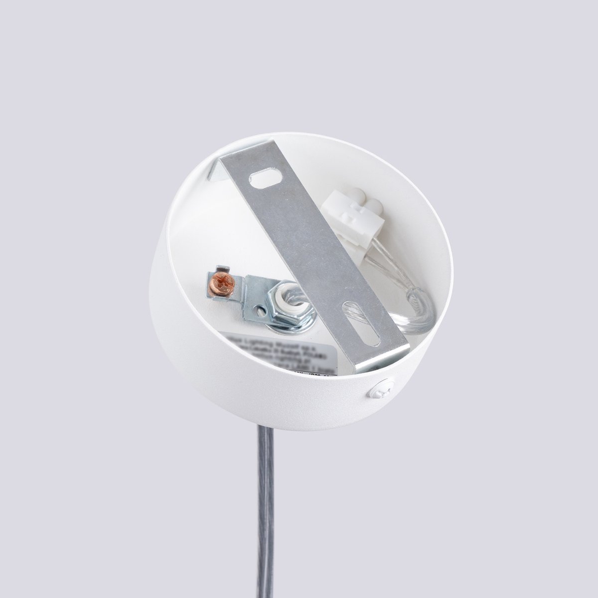 Suspension Acier Blanc GU10 1 Liro blanc, EDEN