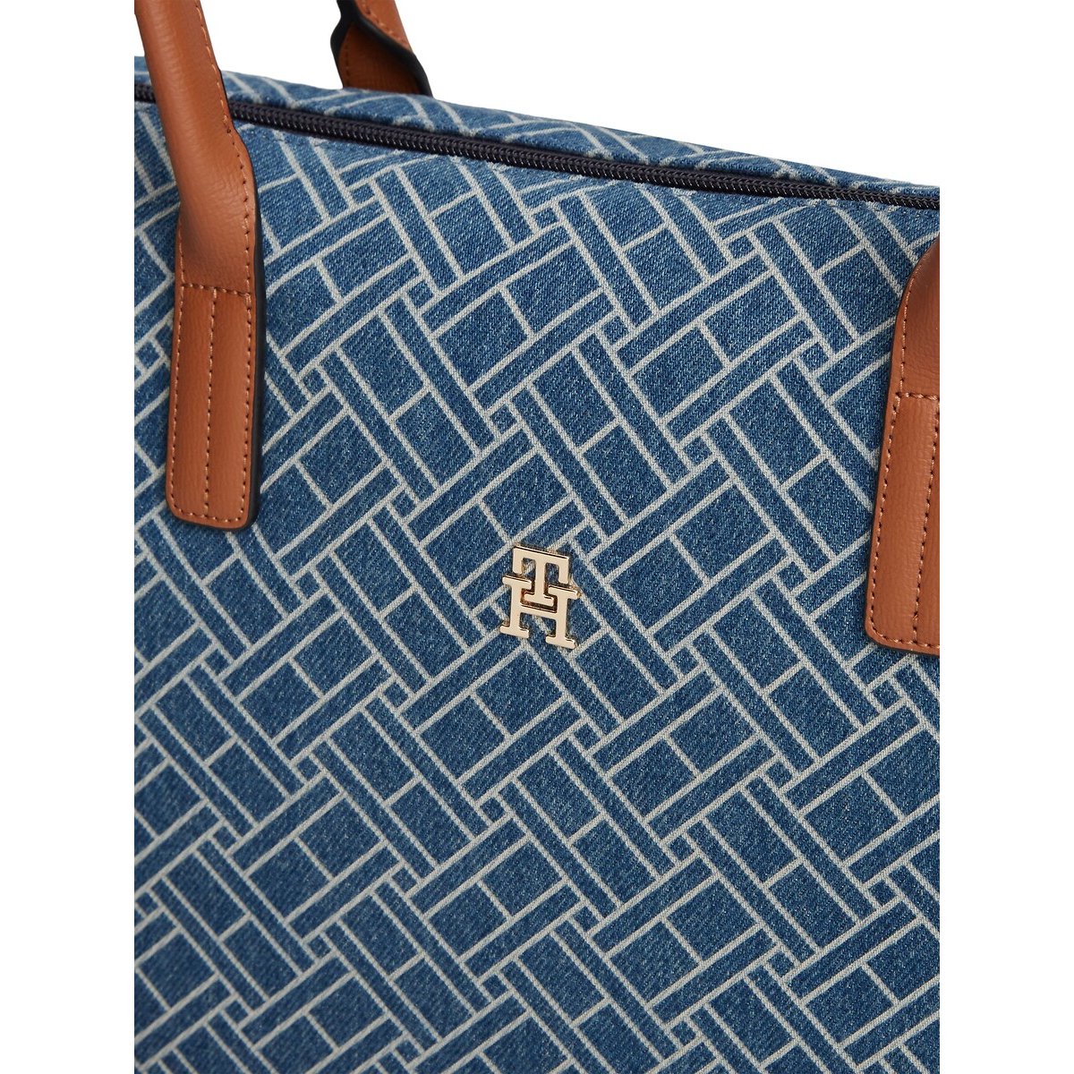 Tote Bag POPETTE DENIM FLAG blue denim, TOMMY HILFIGER