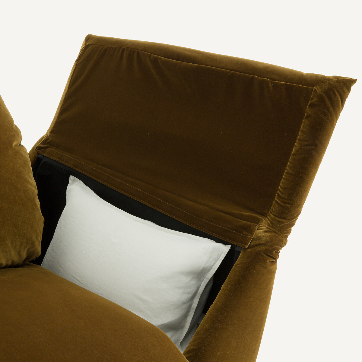 Canapé 3P convertible velours, Edgar bronze, AM.PM