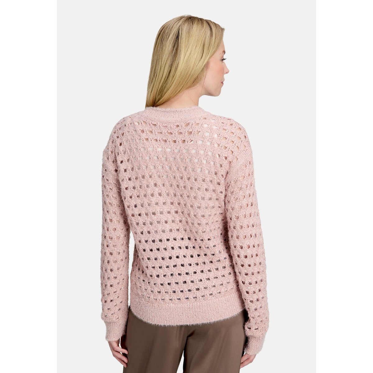 Pull-over en maille à teneur en fil fantaisie pale mauve, BETTY BARCLAY