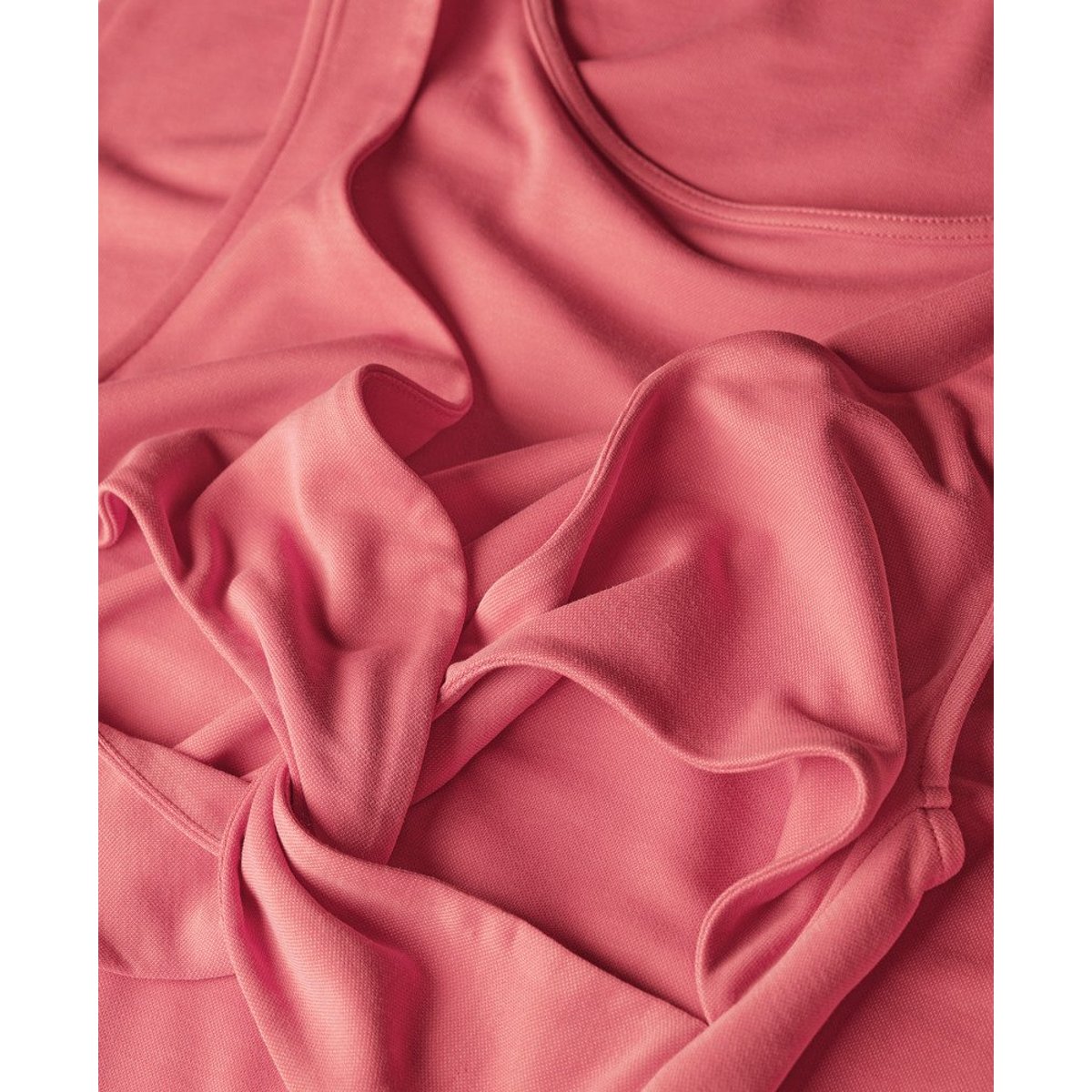 Robe mi-longue en jersey à dos torsadé rose désert, SUPERDRY