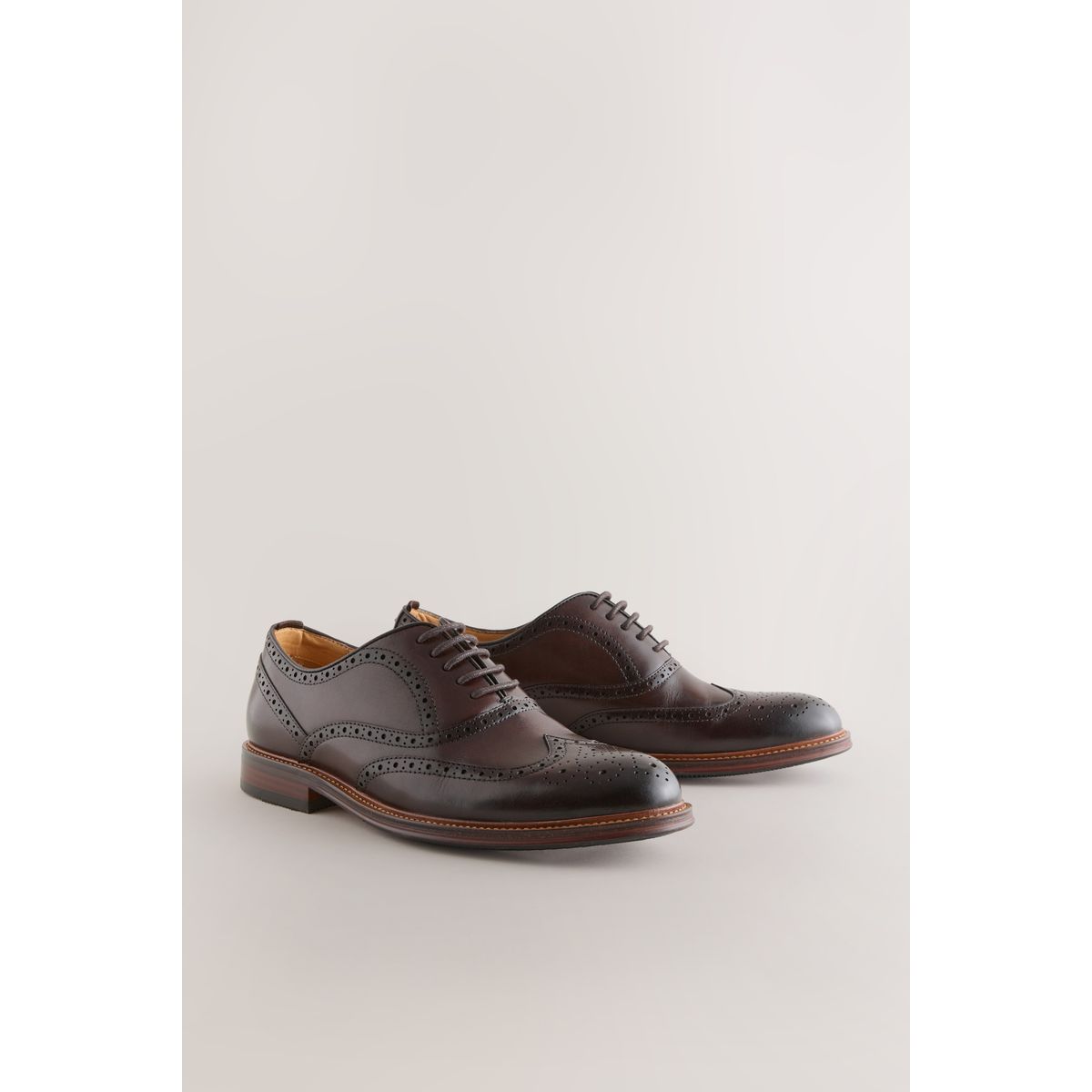Chaussures oxford à bout golf marron, NEXT