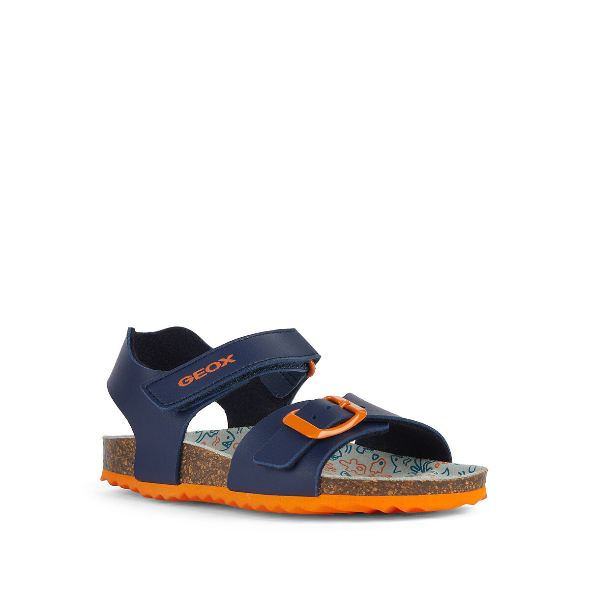 Kids Ghita Sandals blue/orange, GEOX