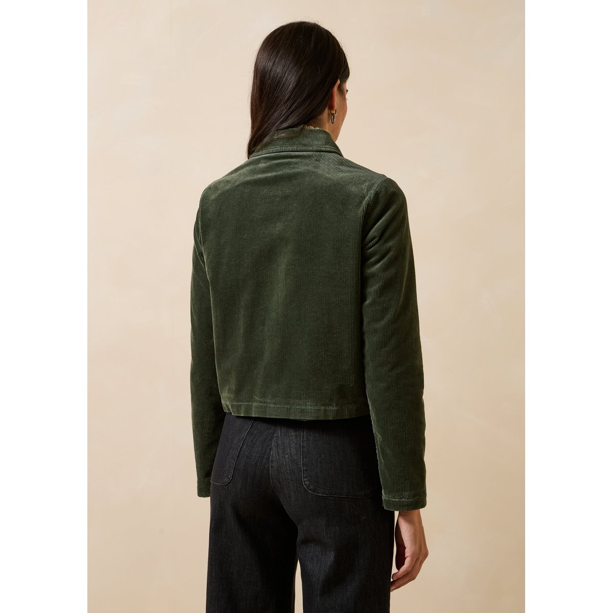 Veste manches longues kaki, LA FEE MARABOUTEE