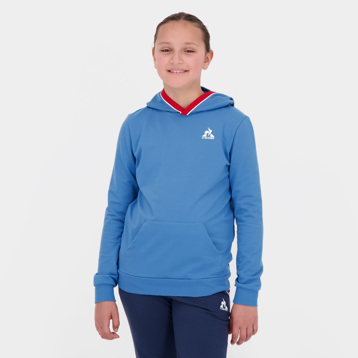 Sweat à capuche Tricolore bleu, LE COQ SPORTIF