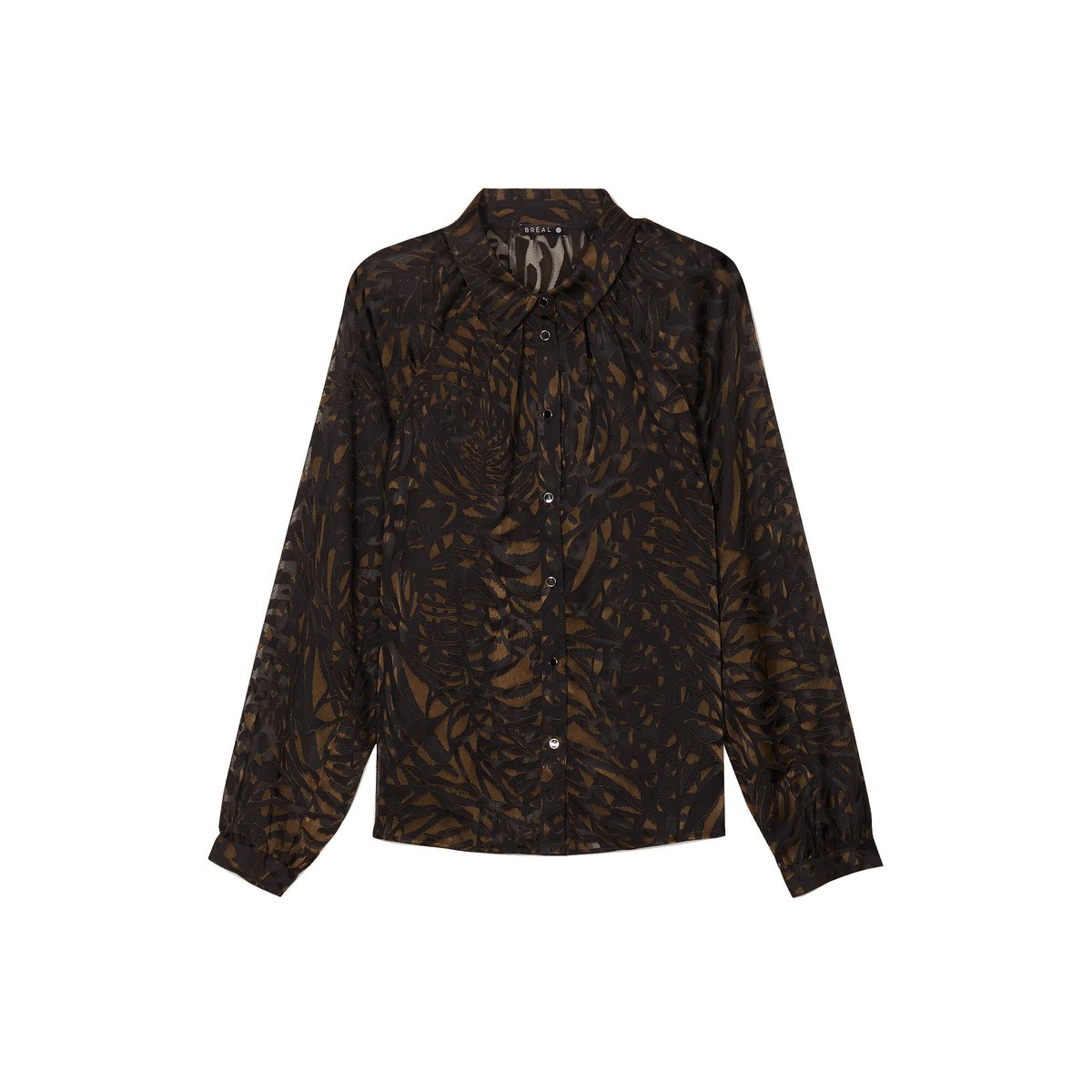 Chemise manches longues vert kaki, BREAL