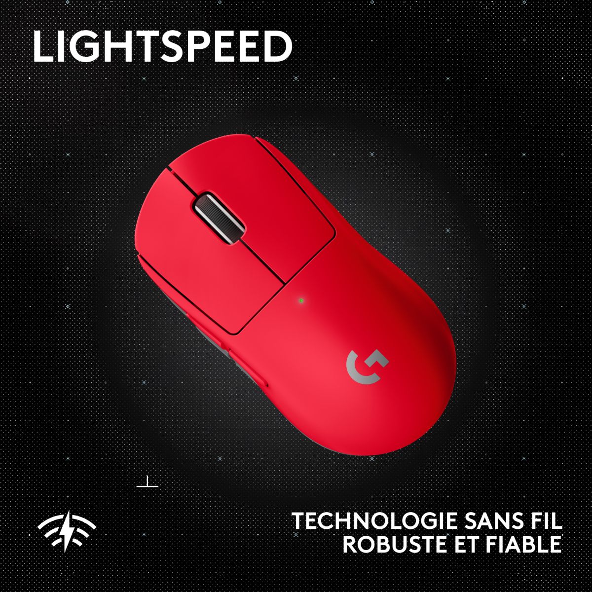 Souris Gamer Sans Fil Pro X Superlight 2 SE rouge couleur unique, LOGITECH