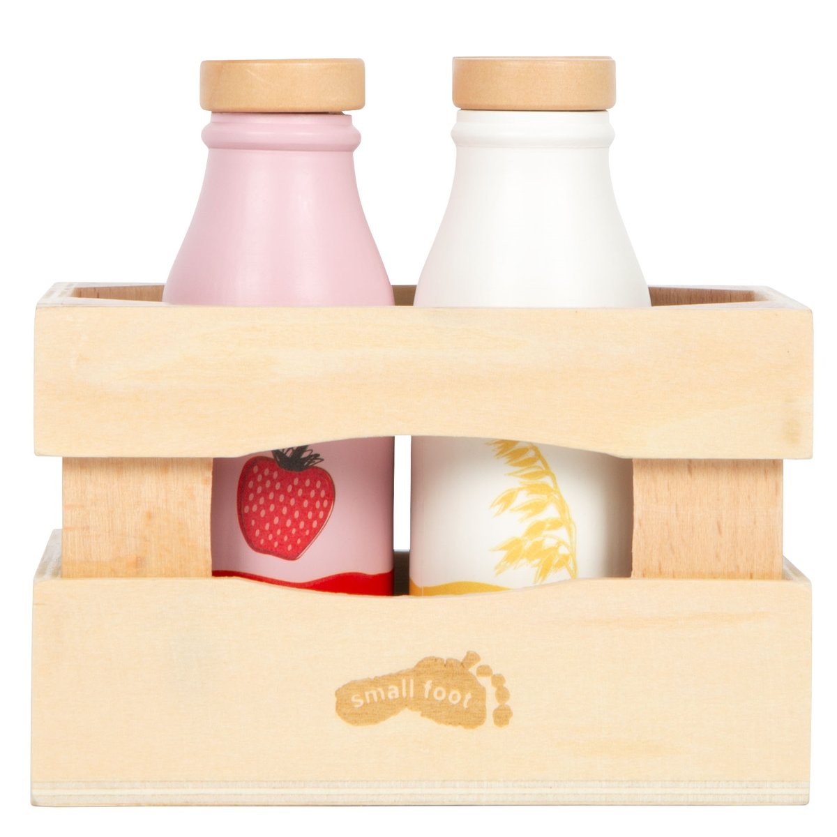 Caisse de boissons lactées beige, SMALL FOOT COMPANY